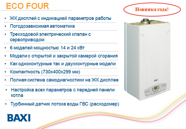Монтаж Baxi Eco Four